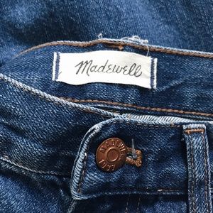 Madewell high rise cutoffs